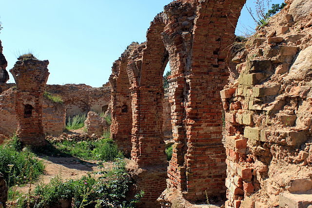 The ruins are overgrown with vegetation/ Author: Julian Nitzsche – CC BY-SA 4.0