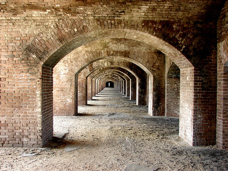Fort Jefferson, Florida the biggest brick structure in America