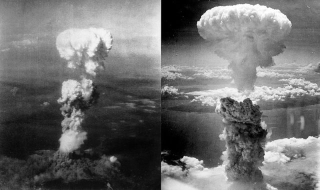 Hiroshima (left) and Nagasaki (right)/ Author: Charles Levy CC BY-SA 3.0