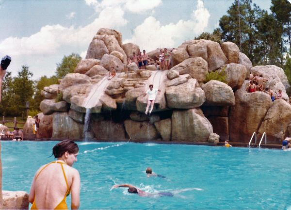 Slippery Slide Falls when it was in use