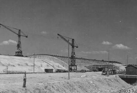 The construction site in May 1945. Author: Soldier from the 47th tank battalion of the 14th division