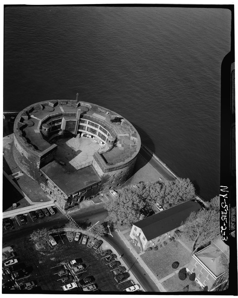 Aerial view of the castle.