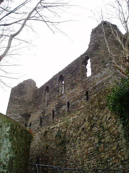 Close-up view of one of the walls.