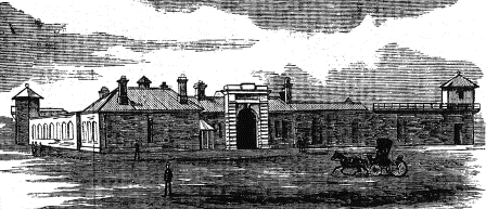 Illustration of the jail. Author: Town & Country Journal
