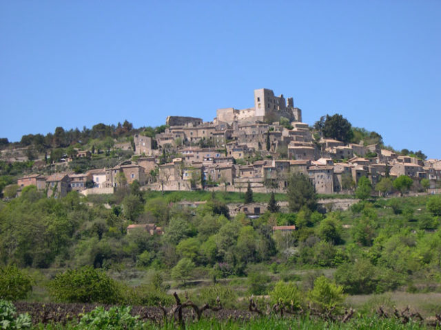 The Château de Lacoste, residence of Marquis de Sade