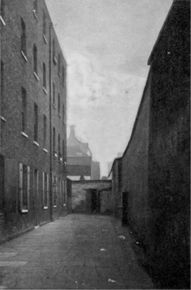 The courtyard of the prison.