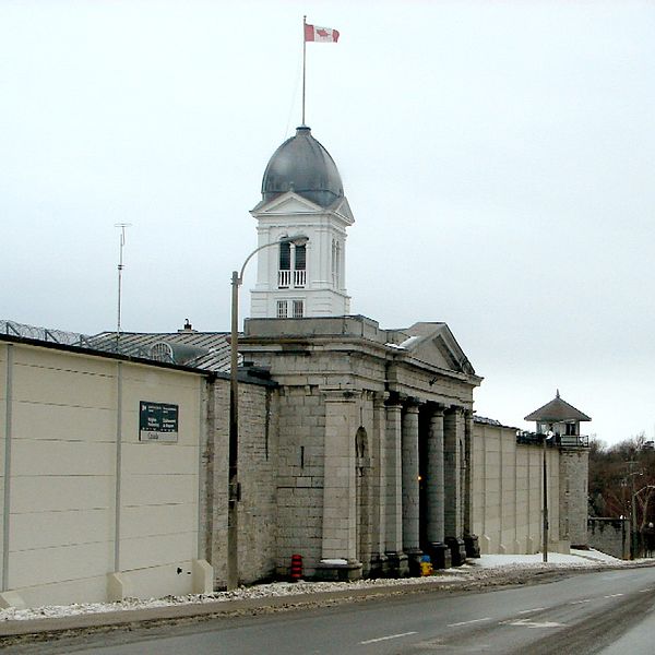 The entrance to the prison.