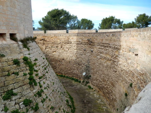 The outer wall and ditch. Author: Ralf Roletschek – GFDL 1.2