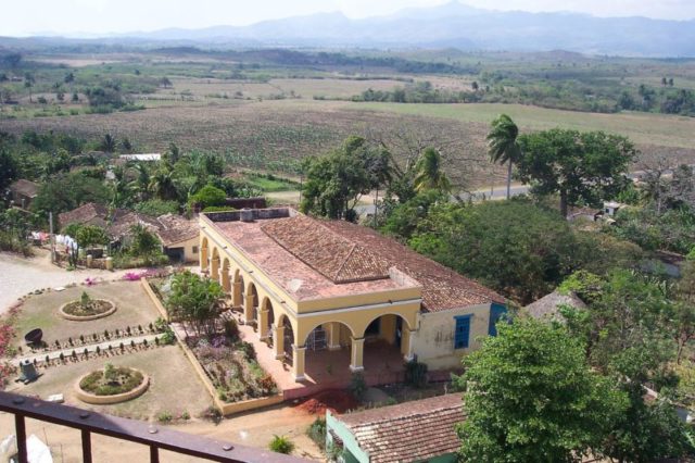 Master’s house at Manaca Iznaga, Valle de los Ingenios, Cuba/as seen from the tower