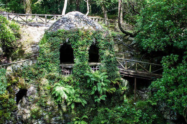 The Hermitage in Tollymore Forest Park. The forest covers an area of 630 hectares at the foot of the Mourne Mountains and has been used as a filming location for the TV series “Game of Thrones.” Channing Brown CC BY-NC 2.0