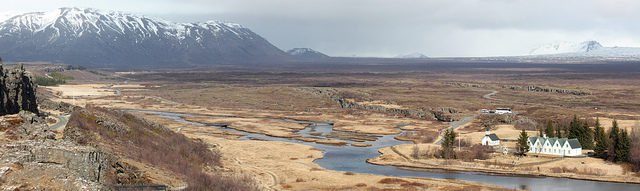 Þingvellir, or Thingvellir, is a national park lying in rift valley in southwestern Iceland. It is the meeting point of the North American and Eurasian tectonic plates. Tanya Hart CC BY-NC 2.0