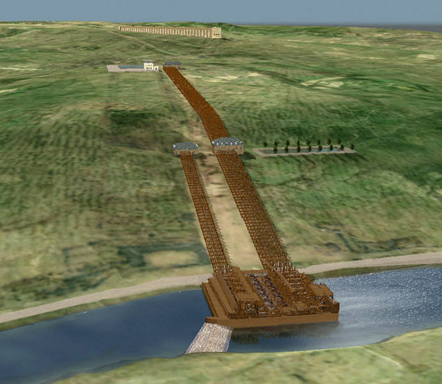 3D reconstruction of the machine, looking southwest. Author: Dpendery – CC BY-SA 4.0