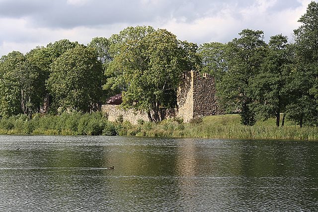 The castle and the island as seen from the shore/ Author: Fawksik – CC BY-SA 4.0