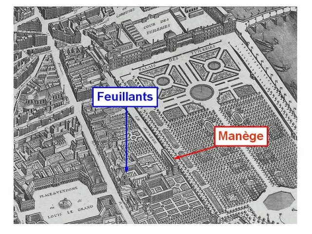 Buildings of the Salle du Manège and the Couvent des Feuillants.