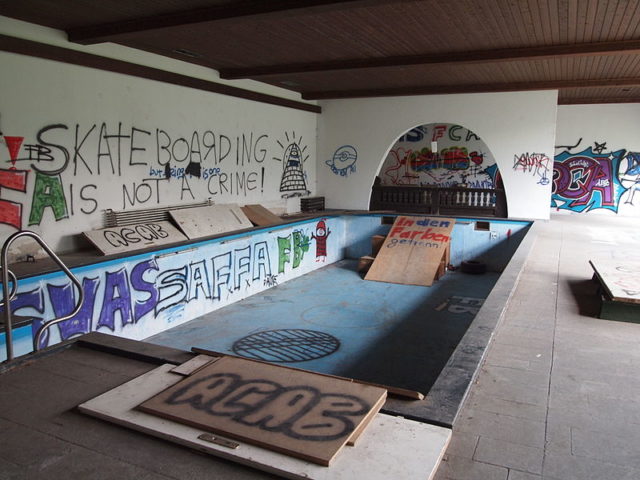 The indoor pool.