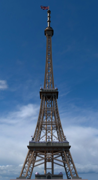 3D rendering of the tower. Author: Milkomède – CC BY-SA 4.0