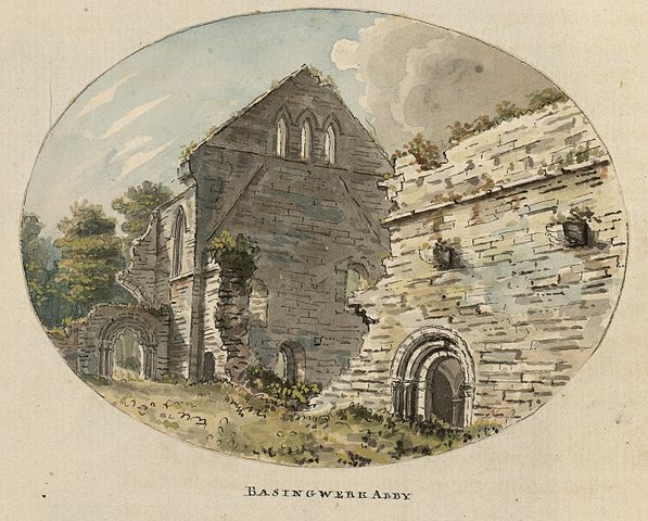 A miniature of the abbey done by the Welsh engraver and watercolorist Moses Griffiths, c.1778