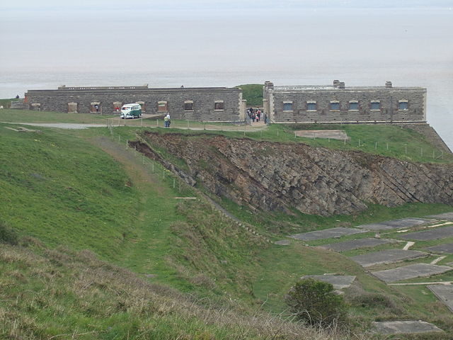 The fort as seen from the north path