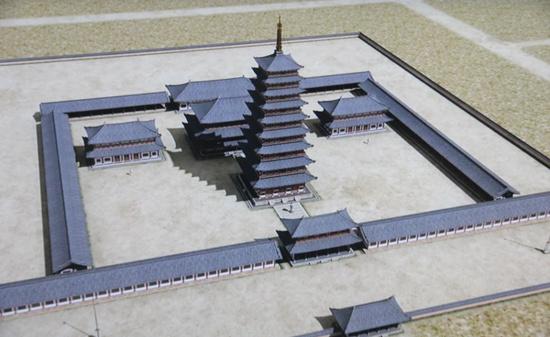 A model of the monastic complex. Author: Historiographer – CC BY-SA 3.0