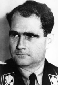 Rudolf Hess (1933). He hanged himself in 1987 after serving a life sentence in prison/ Author: Bundesarchiv, Bild 146II-849 – CC BY-SA 3.0 de