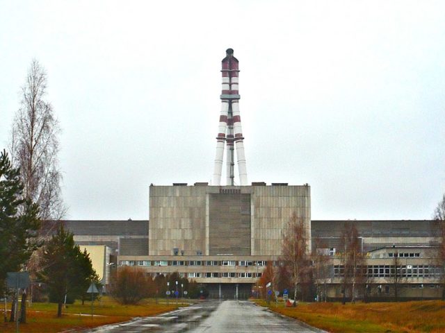 Front view of the nuclear power plant. Author:Aleksandrs Timofejev – CC BY 3.0