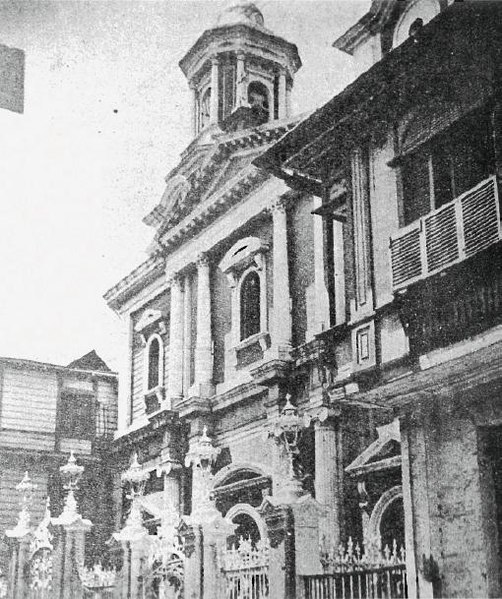 Historic photo of San Ignacio Church.