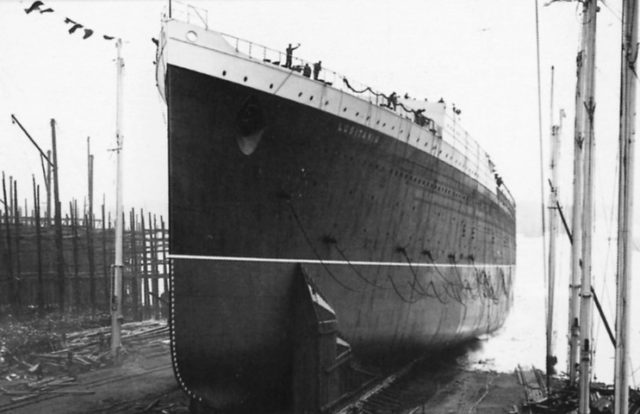 Lusitania’s launch.