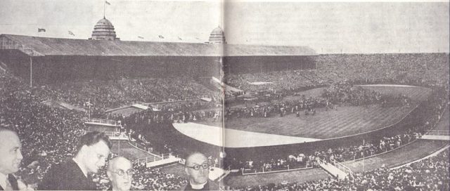 Old photo of the stadium in 1954.