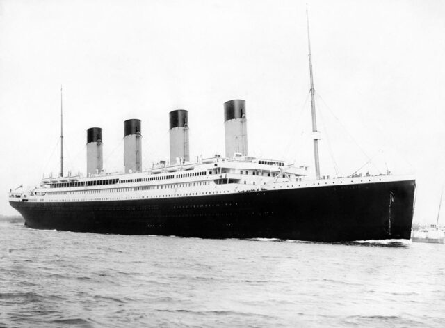 RMS Titanic at sea