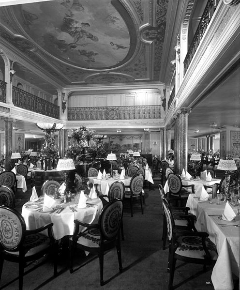 The 1st Class Dining Saloon.