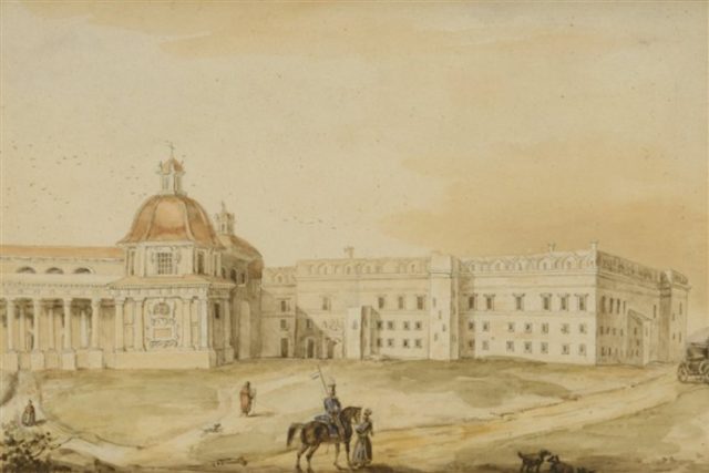 The palace c. 1845.