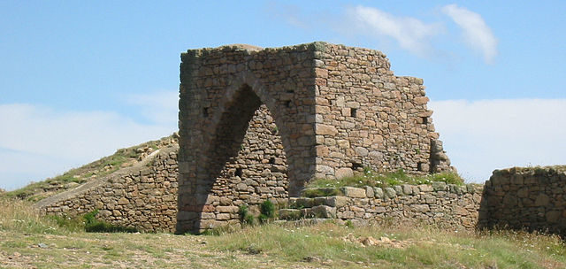 The walls were constructed from granite.