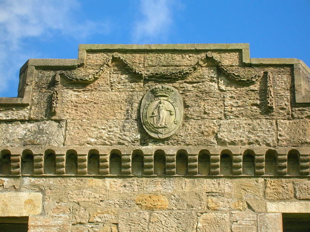 Detail of the facade.