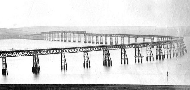 The bridge before the collapse.