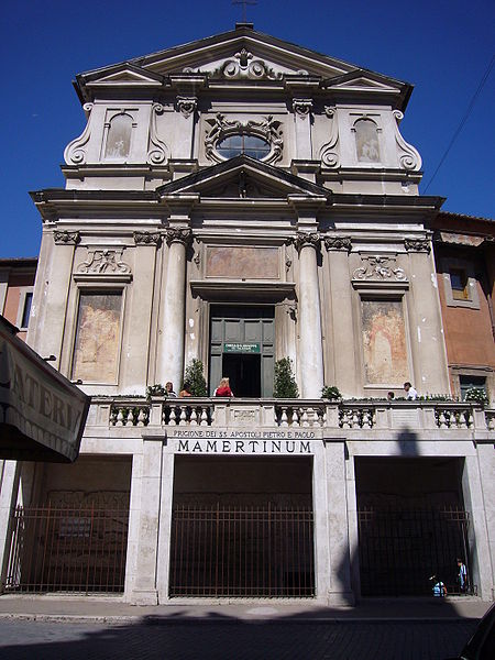 Front view of Mamertine Prison. Author: Lalupa – CC BY-SA 3.0