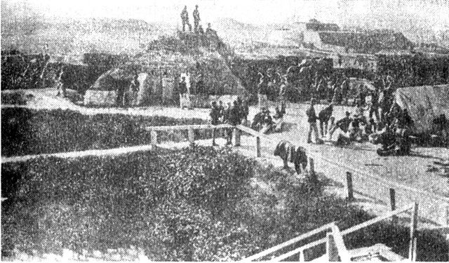 The fort in 1863.