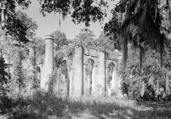 The ruins of Sheldon Church.