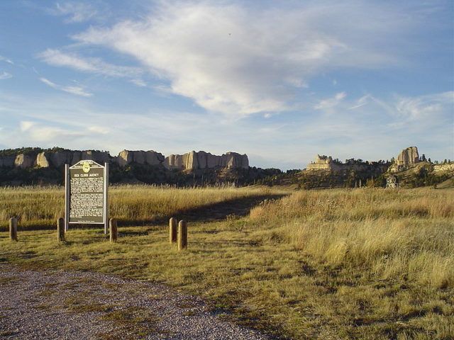 The site of the Red Cloud Agency. Author: Slothus – CC BY-SA 3.0