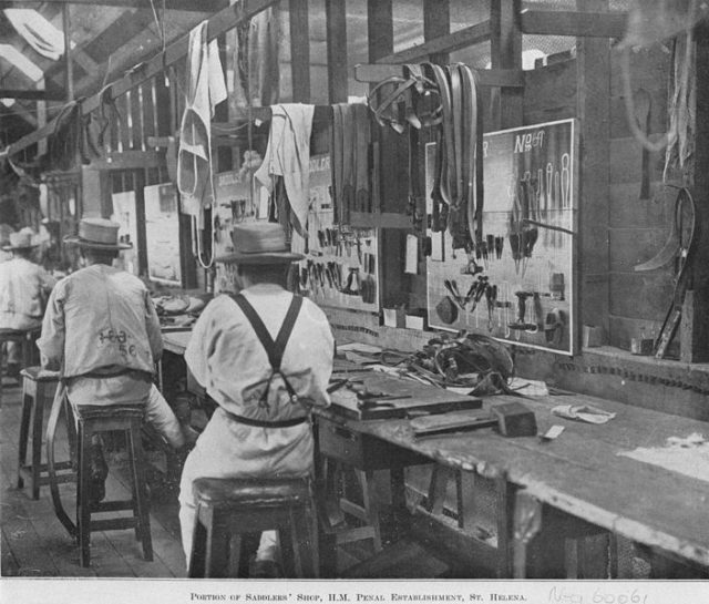 View of the saddlers’ shop. Author: John Oxley Library, State Library of Queensland