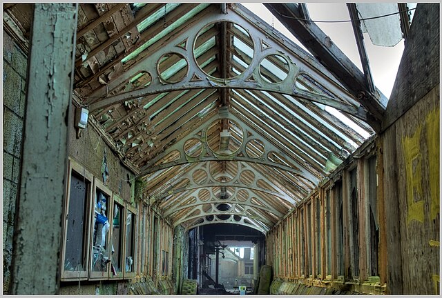 Hallway running along the interior of Hartwood Hospital