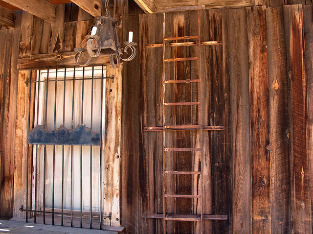 Closer view of a storefront. 