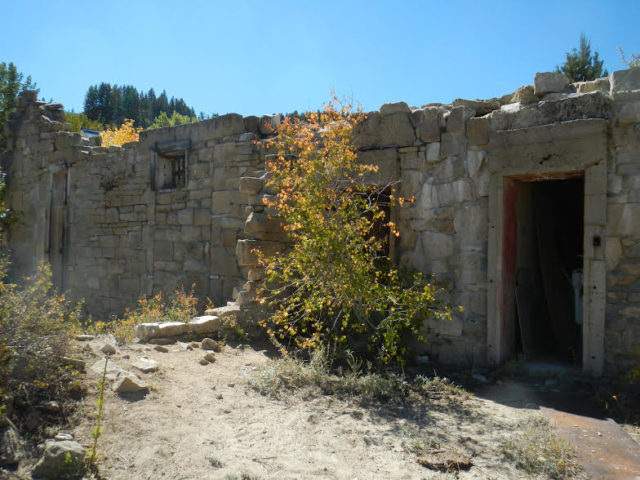 Part of the abandoned buildings.