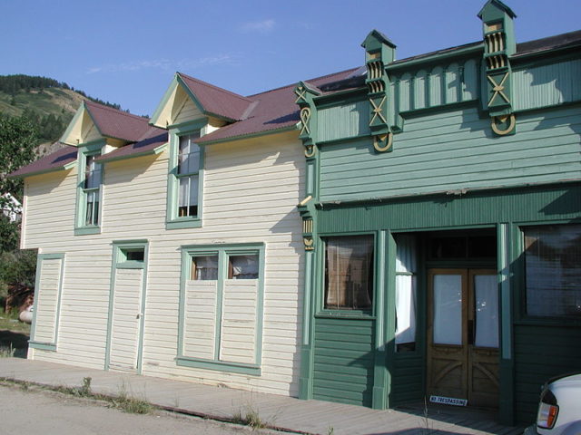 Part of the standing buildings alternative view. 