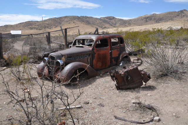 The decaying remnants of life in the town of Lake Valley.