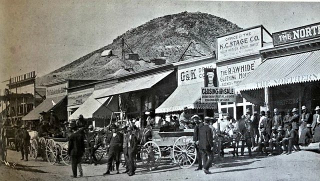 Streets of Rawhide, Nevada, 1908.