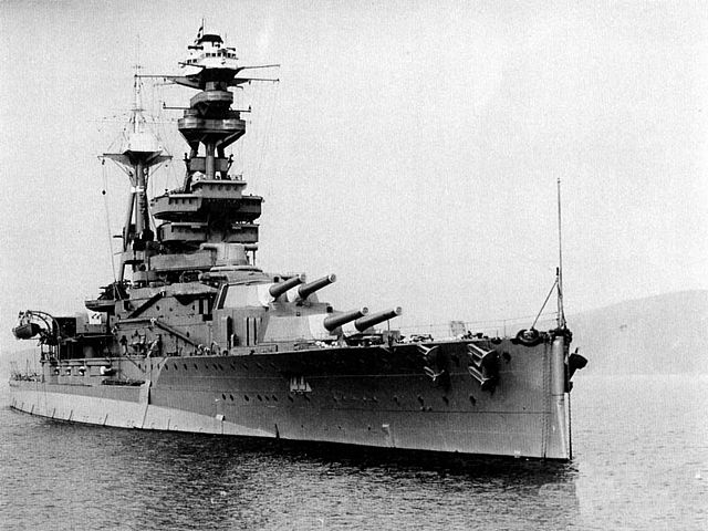 HMS Royal Oak at anchor in 1937