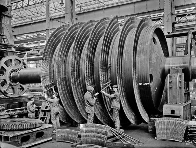 One of the turbines. Author: Robert John Welch