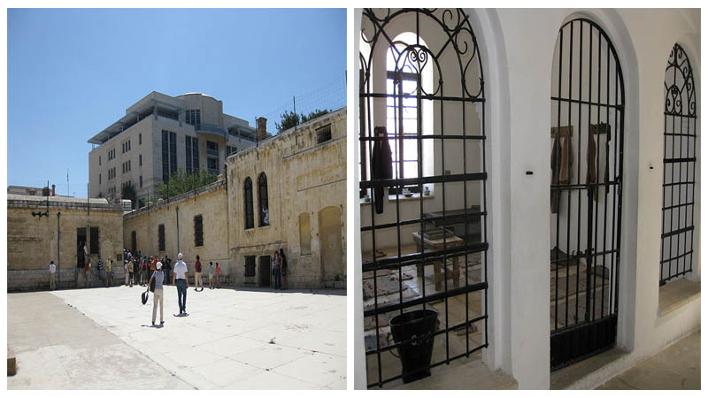 Left: The museum hosts tourists nowadays. Right: Typical prison cells can be seen inside. Photos By:  Deror avi - CC BY-SA 3.0