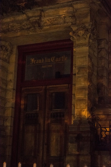 The Main Entrance to Franklin Castle makes it look like a scary place! – Author: Tim Evanson – CC BY 2.0