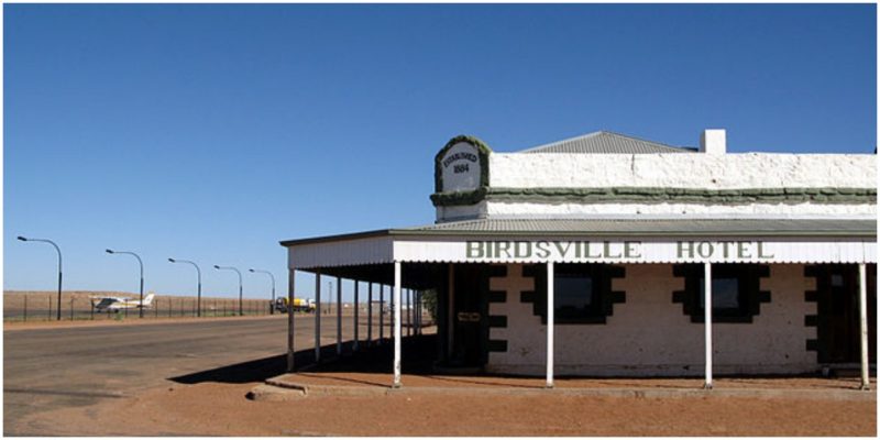 The Birdsville Hotel is a melancholy-looking place now. Author: Stuart Edwards. 